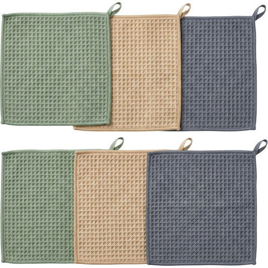 Cresi Waffle Microfiber Cleaning Cloths 30 x 30 cm Six Pack - Product view